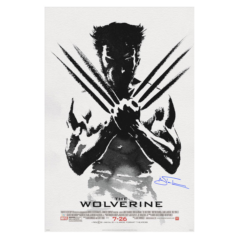 Hugh Jackman Autographed 2013 The Wolverine Original Double-Sided Advance Movie Poster