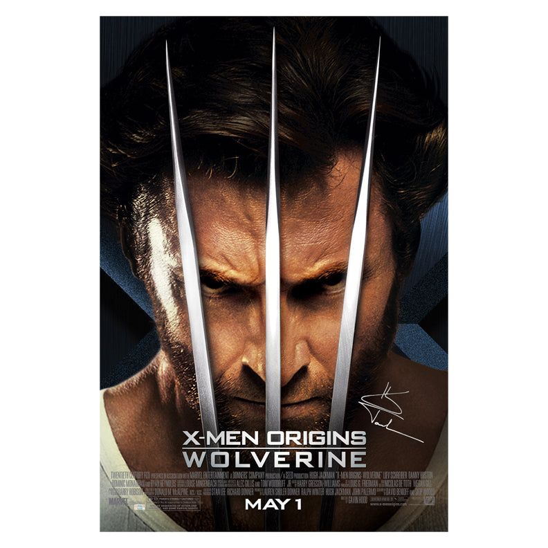 Hugh Jackman Autographed 2009 X-Men Origins: Wolverine Original 27x40 Double-Sided Movie Poster