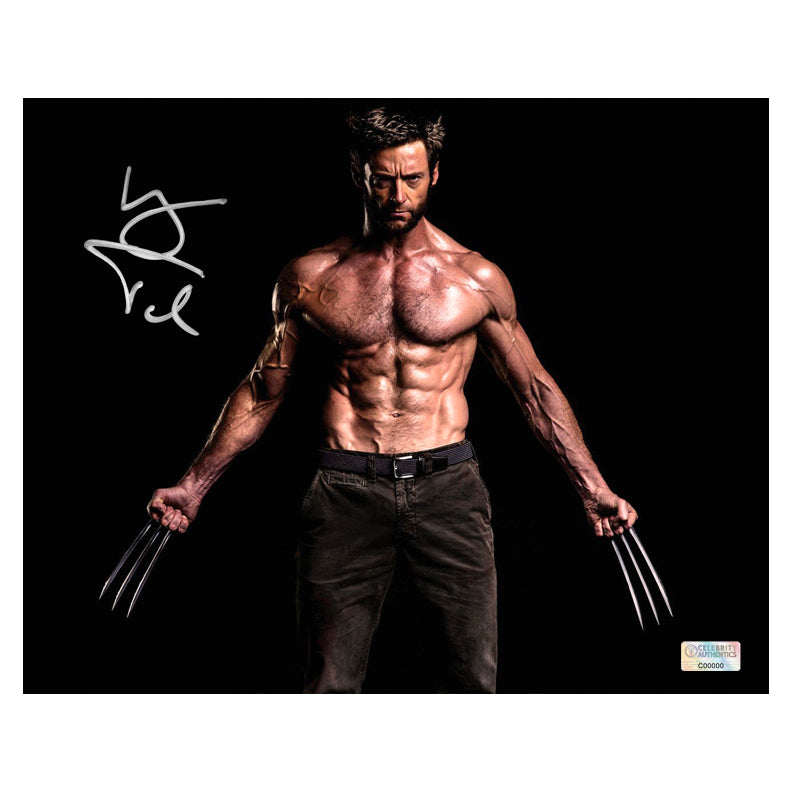 Hugh Jackman Autographed 2013 The Wolverine 8x10 Studio Photo