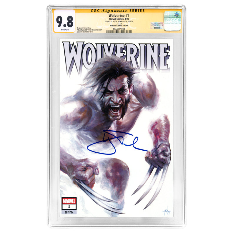 Hugh Jackman Autographed 2020 Wolverine #1 Gabrielle Dell'Otto Variant CGC SS 9.8