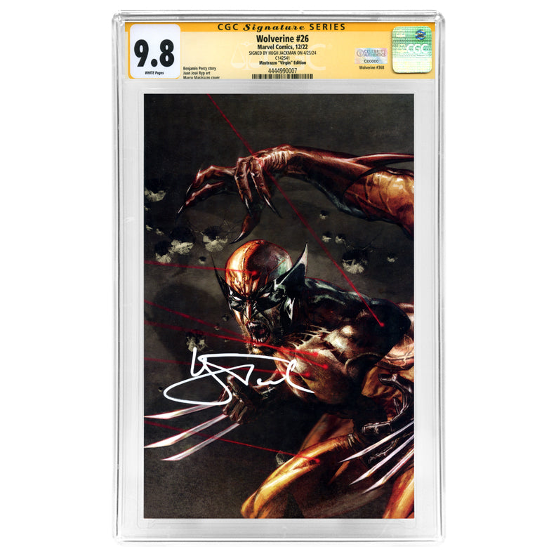 Hugh Jackman Autographed 2022 Wolverine #26 Marco Mastrazzo Virgin Variant CGC SS 9.8