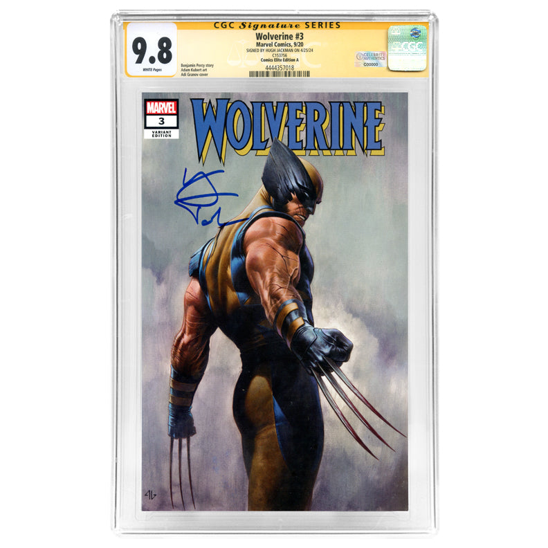 Hugh Jackman Autographed 2020 Wolverine #3 Adi Granov Variant CGC SS 9.8