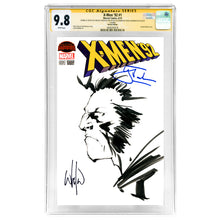 Load image into Gallery viewer, Hugh Jackman Autographed 2015 X-Men '92 #1 Whilce Portacio Original Sketch Cover CGC SS 9.8