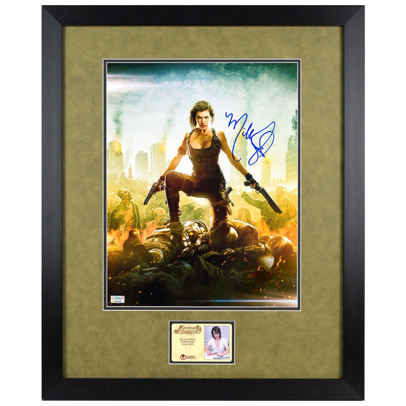 Milla Jovovich Autographed 2016 Resident Evil: The Final Chapter Assault 11x14 Photo