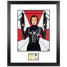 Load image into Gallery viewer, Milla Jovovich Autographed 2012 Resident Evil: Retribution Umbrella Corp 11x14 Photo