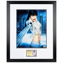 Load image into Gallery viewer, Milla Jovovich Autographed 2006 Ultraviolet Violet Song Jat Shariff Blade 11x14 Photo