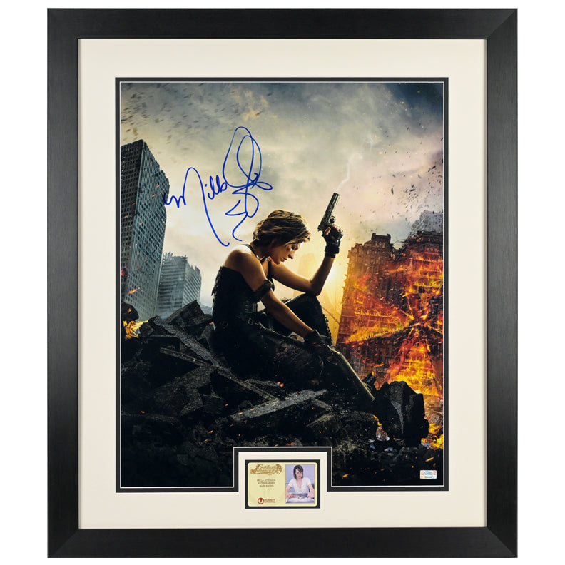 Milla Jovovich Autographed 2016 Resident Evil: The Final Chapter City in Ruin 16x20 Photo