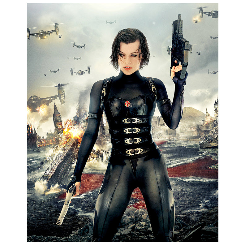 Milla Jovovich Autographed 2012 Resident Evil: Retribution Alice 16x20 Photo Pre-Order