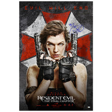 Load image into Gallery viewer, Milla Jovovich Autographed 2016 Resident Evil: The Final Chapter Umbrella Corp 27x40 Double-Sided Original Movie Poster