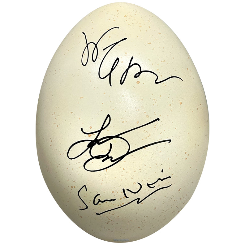 Sam Neill, Jeff Goldblum, Laura Dern Autographed Jurassic Park Sauropod 12