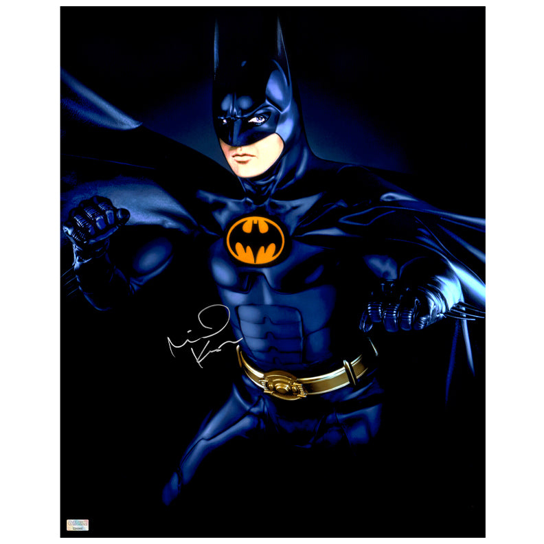 Michael Keaton Autographed 1989 Batman 16x20 Studio Photo
