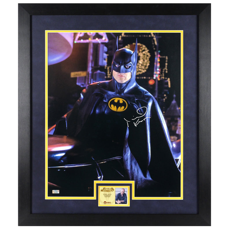 Michael Keaton Autographed 1992 Batman Returns Crusader 16x20 Photo