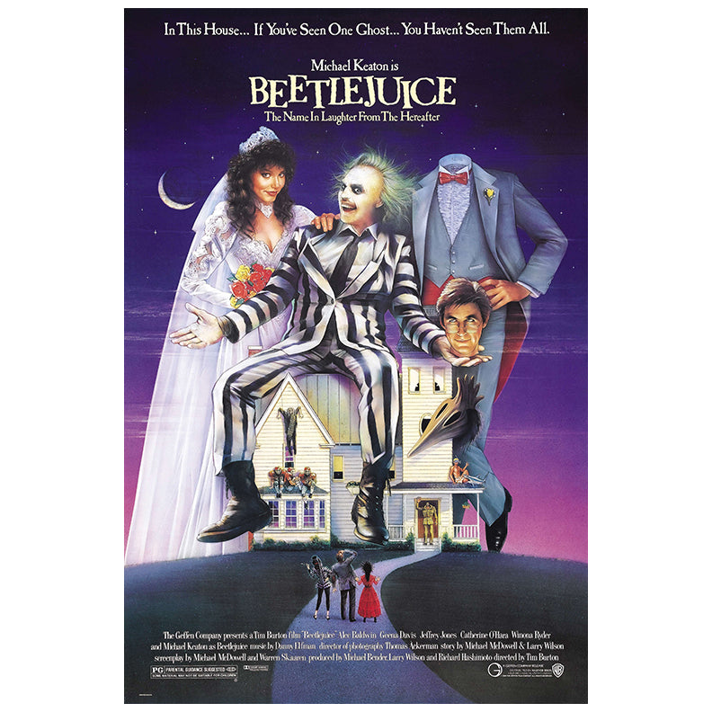 Michael Keaton Autographed 1988 Beetlejuice 16x24 Movie Poster Pre-Order