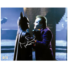 Load image into Gallery viewer, Michael Keaton Autographed 1989 Batman Joker 8x10 Scene Photo