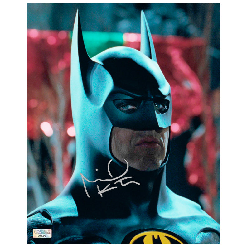Michael Keaton Autographed 1992 Batman Returns Gotham's Finest 8x10 Photo