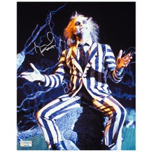 Load image into Gallery viewer, Michael Keaton Autographed 1988 Beetlejuice Crypt 8x10 Photo