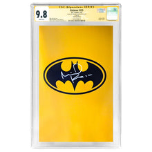 Load image into Gallery viewer, Michael Keaton Autographed 2023 Batman #135 Gold Foil Virgin Variant Cover CGC SS 9.8