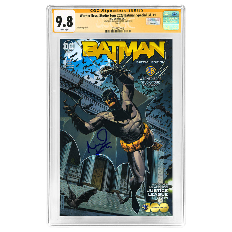 Michael Keaton Autographed 2023 Batman Warner Brothers Studio Special Edition #1 CGC SS 9.8