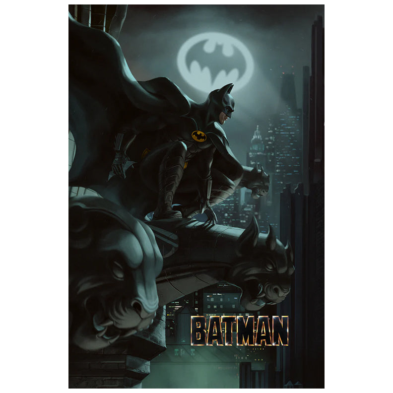 Michael Keaton Autographed Batman 24x36 Giclee Print by Ann Bembi Pre-Order