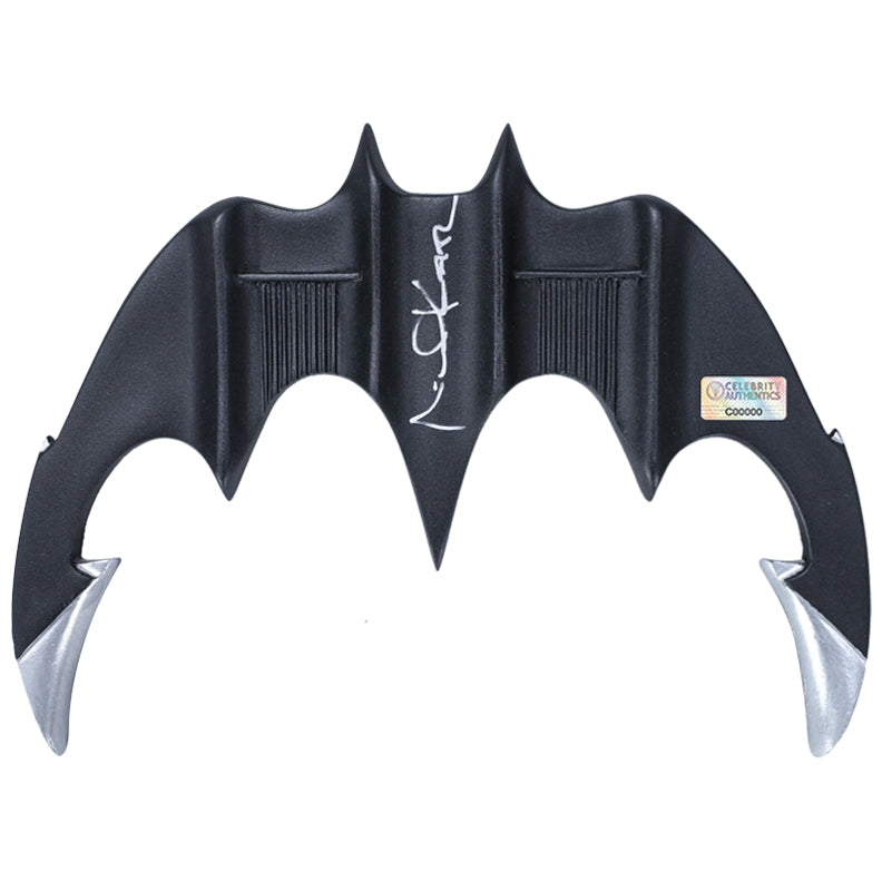 Michael Keaton Autographed 1989 Batman Prop Replica Batarang