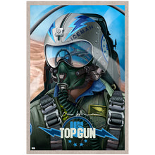 Load image into Gallery viewer, Val Kilmer Autographed Top Gun Iceman 24x36 Giclee Poster by Oscar Martinez