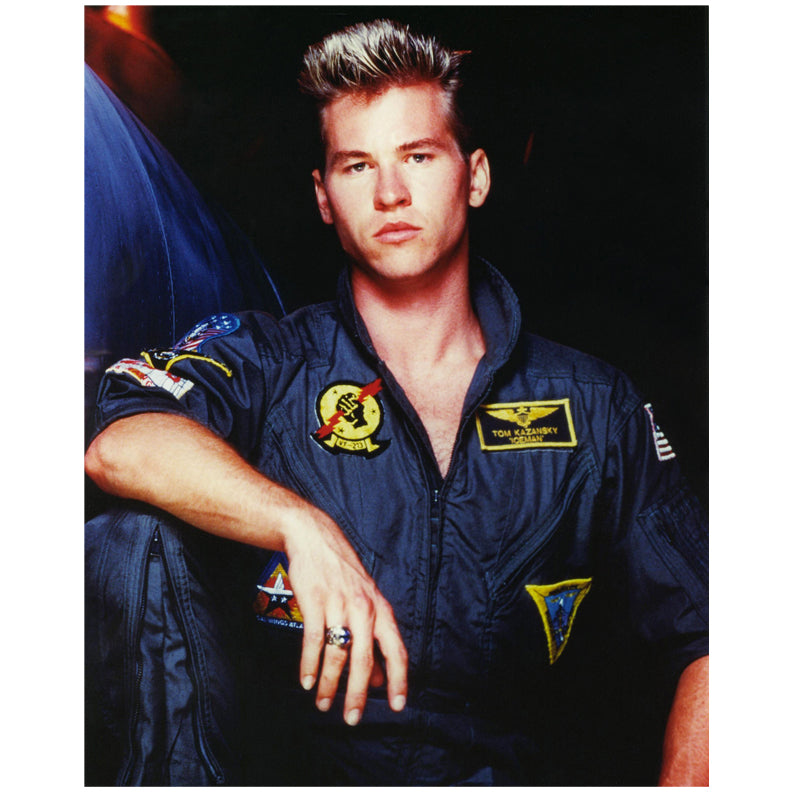 Val Kilmer Autographed Top Gun Iceman Flight Suit 8x10 Photo Pre-Order