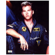 Load image into Gallery viewer, Val Kilmer Autographed  1986 Top Gun Iceman Flight Suit 8x10 Photo