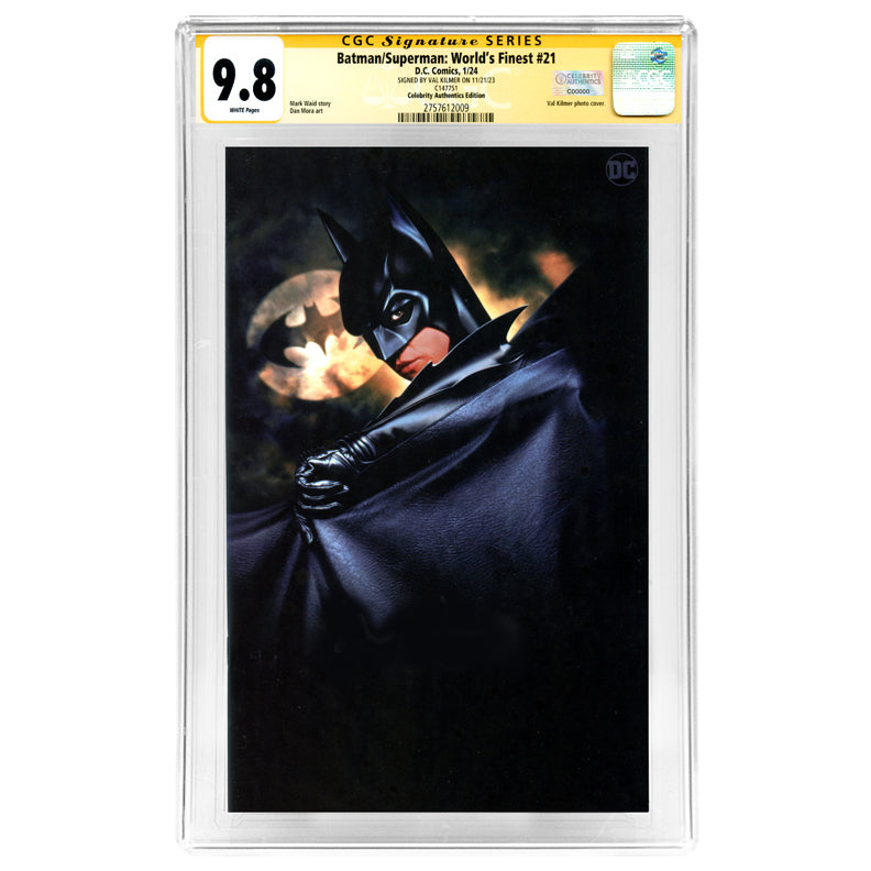 Val Kilmer Autographed 2023 Batman Superman World's Finest #21 Batman Forever Photo Variant Cover CGC SS 9.8 Pre-Order