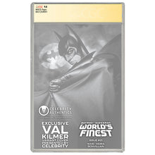 Load image into Gallery viewer, Val Kilmer Autographed 2023 Batman Superman World&#39;s Fines #21 Batman Forever Photo Variant Cover CGC SS 9.8 (mint) Pre-Order