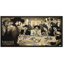 Load image into Gallery viewer, Kurt Russell, Val Kilmer Autographed Vance Kelly Tombstone Justice is Coming 18x36 Giclee