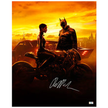 Load image into Gallery viewer, Robert Pattinson, Zoë Kravitz Autographed 2022 The Batman Gotham&#39;s Defenders 16x20 Photo Pre-Order