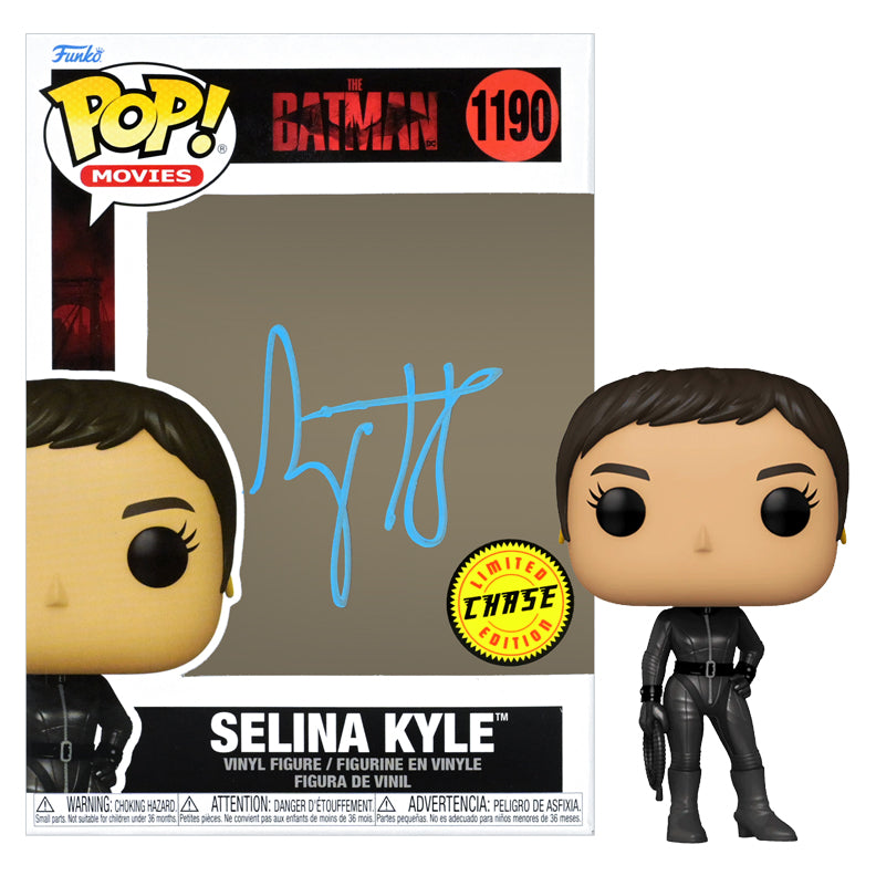 Zoe Kravitz Autographed 2022 The Batman Selina Kyle Chase Pop Vinyl Figure #1190