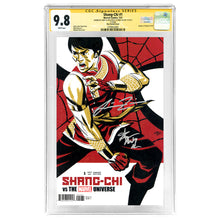 Load image into Gallery viewer, Andy Le, Simu Liu Autographed Shang-Chi #1 Cho Variant Cover CGC SS 9.8