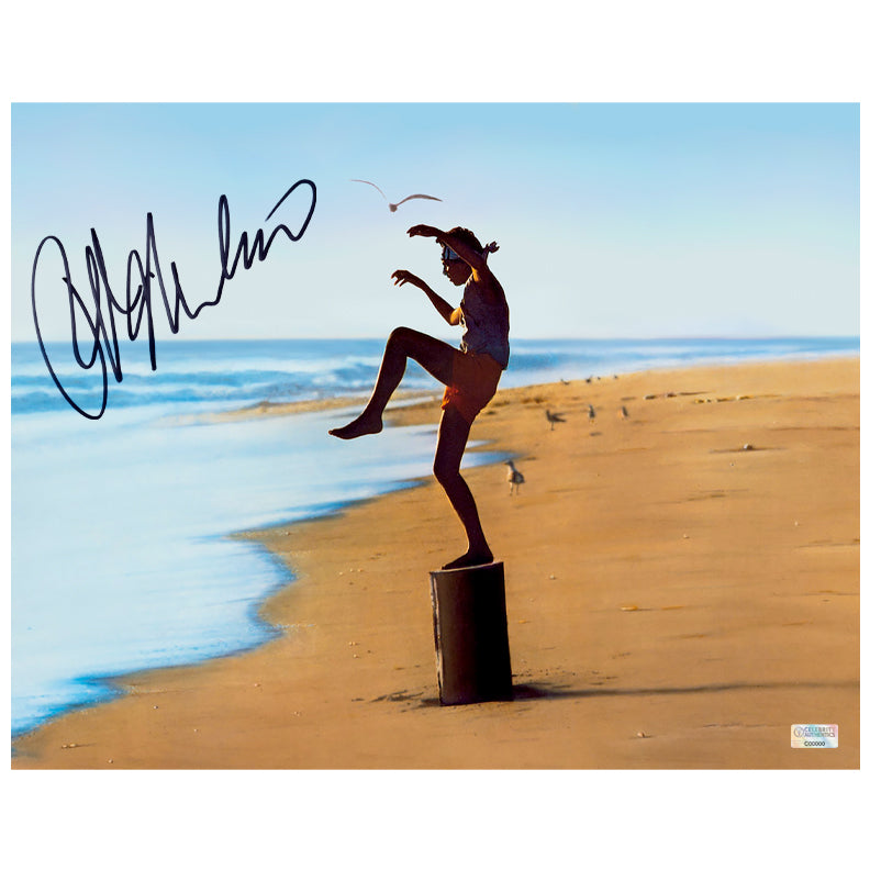 Ralph Macchio Autographed 1984 The Karate Kid Daniel LaRusso 11x14 Scene Photo