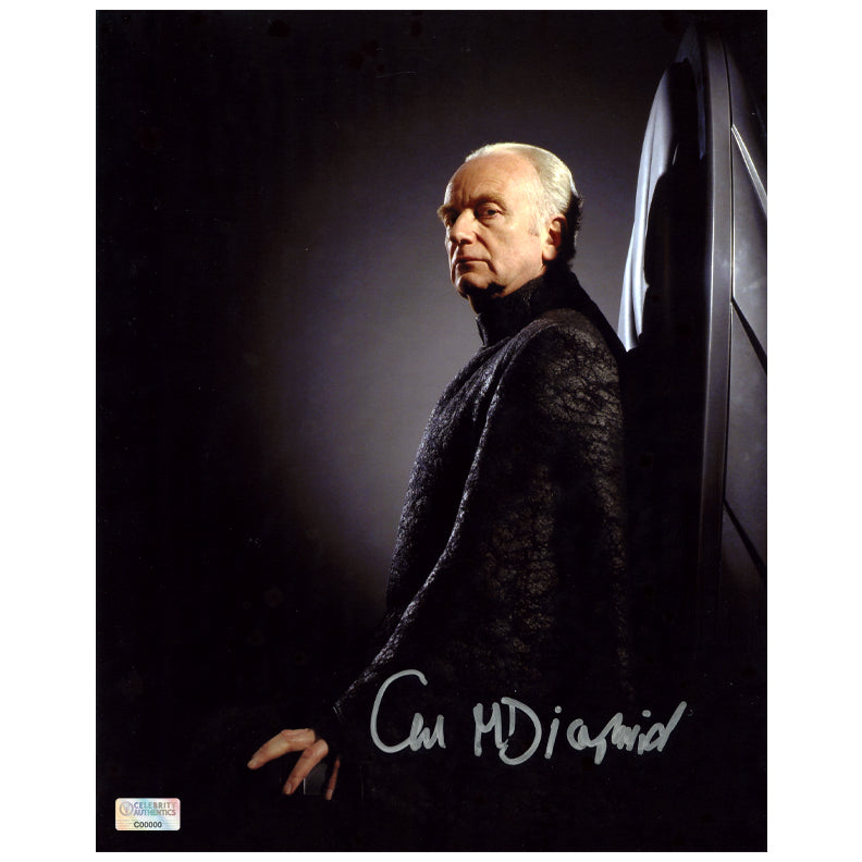 Ian McDiarmid Autographed Star Wars Emperor Palpatine Throne 8x10 Photo