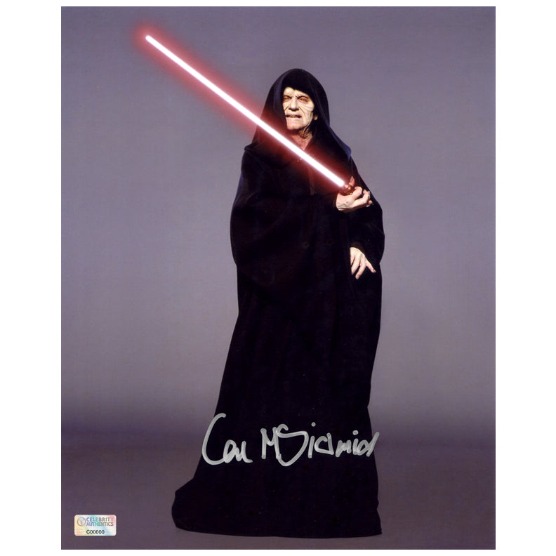 Ian McDiarmid Autographed Star Wars Darth Sidious Studio 8x10 Photo