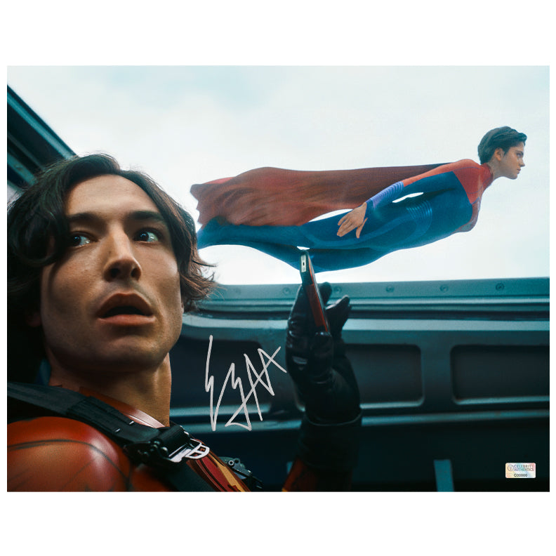 Sasha Calle, Ezra Miller Autographed 2023 The Flash Supergirl for the Kids 11x14 Photo Pre-Order