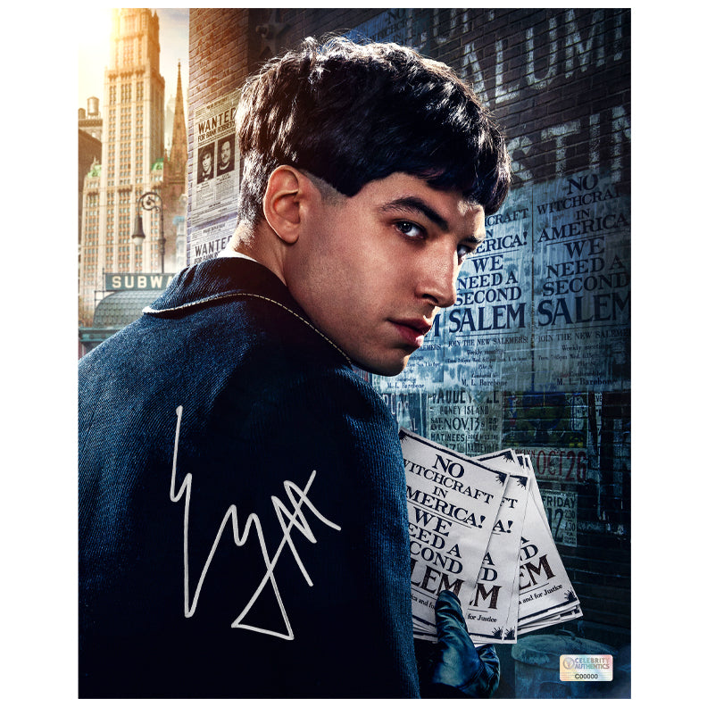 Ezra Miller Autographed Fantastic Beasts Credence Barebone No Witchcraft 8x10 Photo