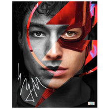 Load image into Gallery viewer, Ezra Miller Autographed 2021 Justice League 8x10 Barry Photo