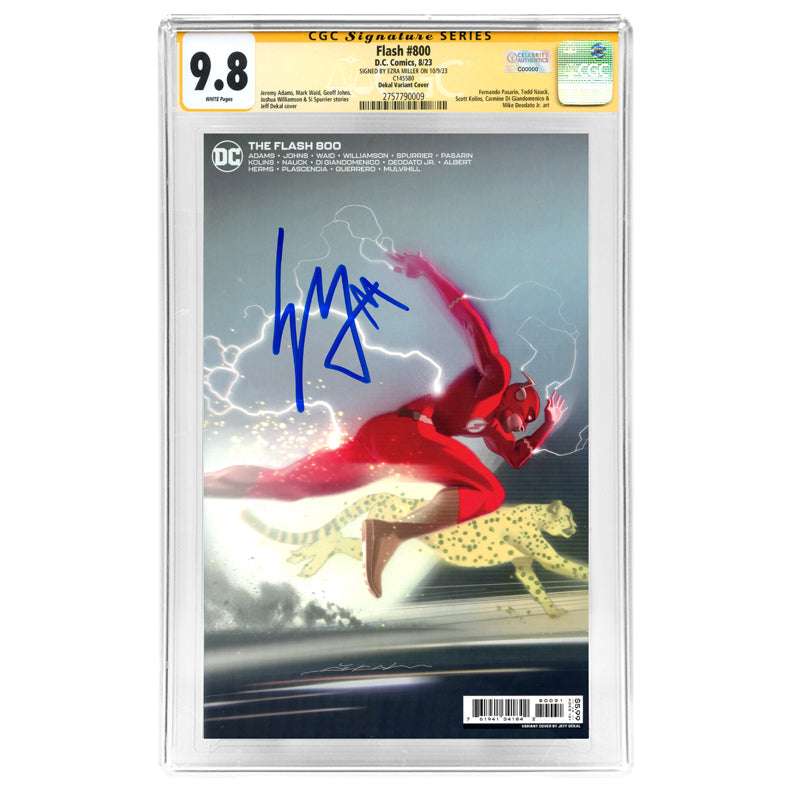 Ezra Miller Autographed 2023 Flash #800 Dekal Variant Cover CGC SS 9.8