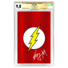Load image into Gallery viewer, Ezra Miller Autographed 2023 Flash #800 Red Foil Logo Variant Cover CGC SS 9.8