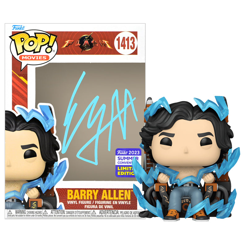 Ezra Miller Autographed The Flash #1413  POP! Vinyl Figure
