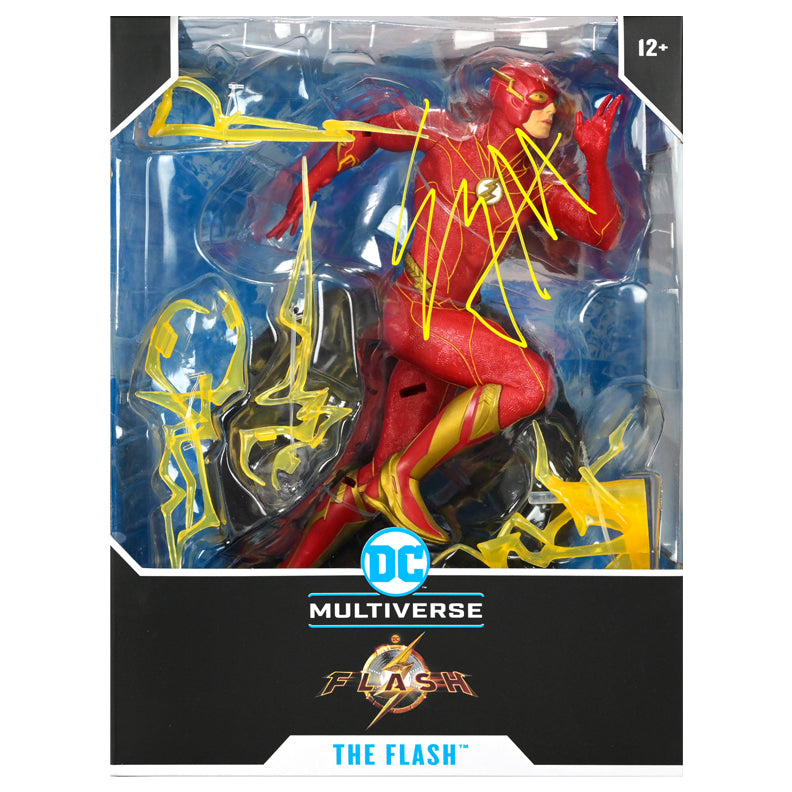 Ezra Miller Autographed DC Multiverse Flash The Flash 12" Action Figure