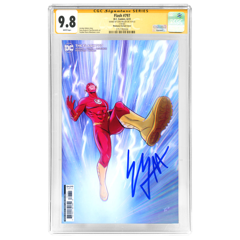 Ezra Miller Autographed 2023 Flash #797 Montanez Variant Cover CGC SS 9.8