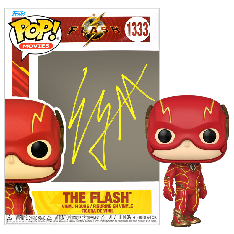 Ezra Miller Autographed The Flash #1333 POP! Vinyl Figure