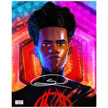 Load image into Gallery viewer, Shameik Moore Autographed Spider-Man Across The Spider-Verse Miles Morales Unmasked 8x10 Photo