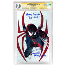 Load image into Gallery viewer, Shameik Moore Autographed 2021 Miles Morales Spider-Man #25 Mike Mayhew Variant CGC SS 9.8