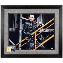 Load image into Gallery viewer, Jeffrey Dean Morgan Autographed The Waling Dead with Lucille 16x20 Photo