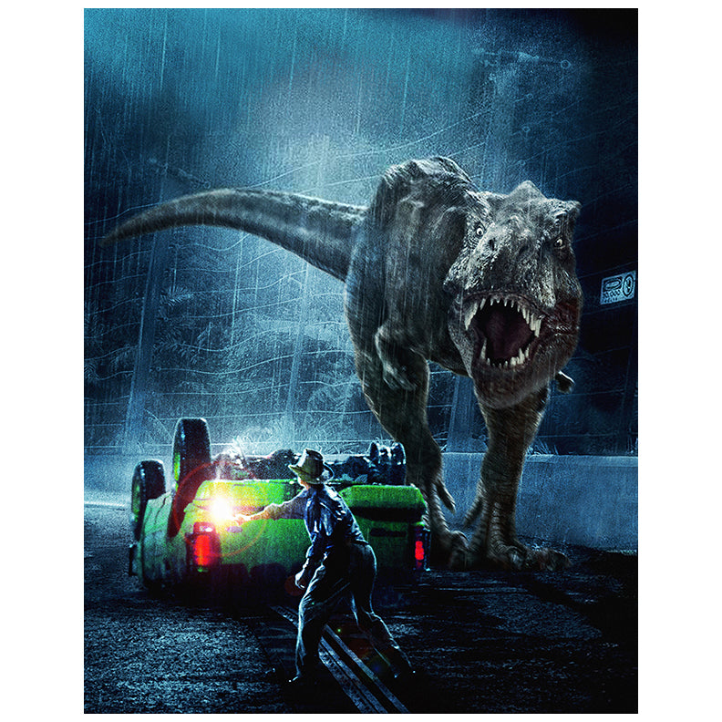 Sam Neill Autographed 1993 Jurassic Park T-Rex Diversion 11x14 Photo Pre-Order