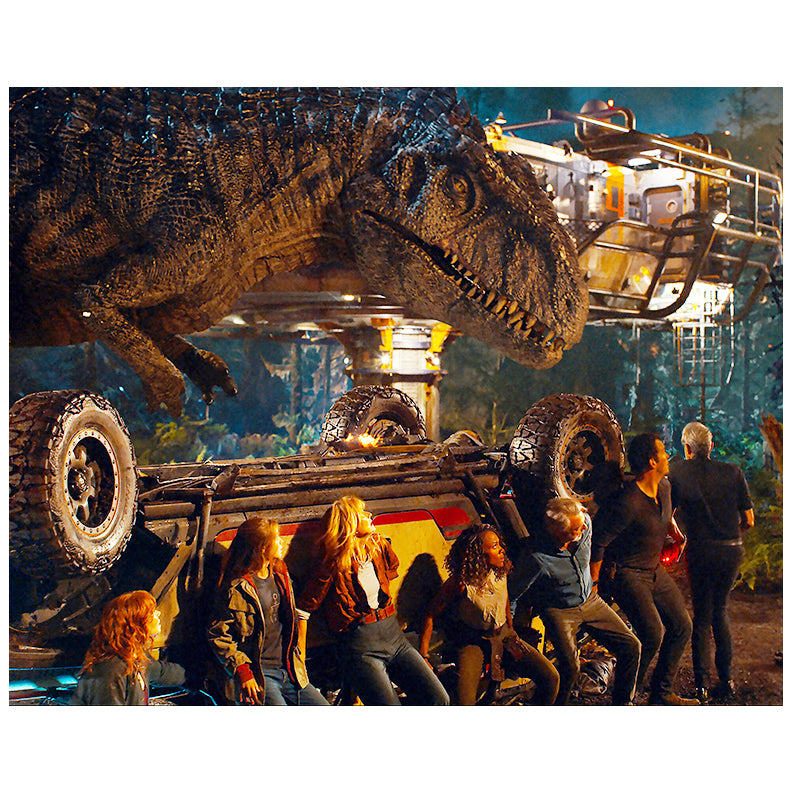 Sam Neill Autographed 2022 Jurassic World Dominion T-Rex 16x20 Scene Photo Pre-Order